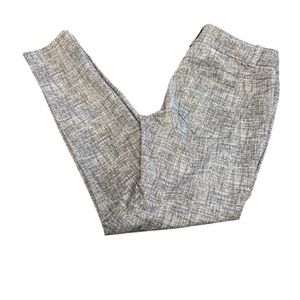Rewind size medium skinny leg Gray Patterned Pants double button waist